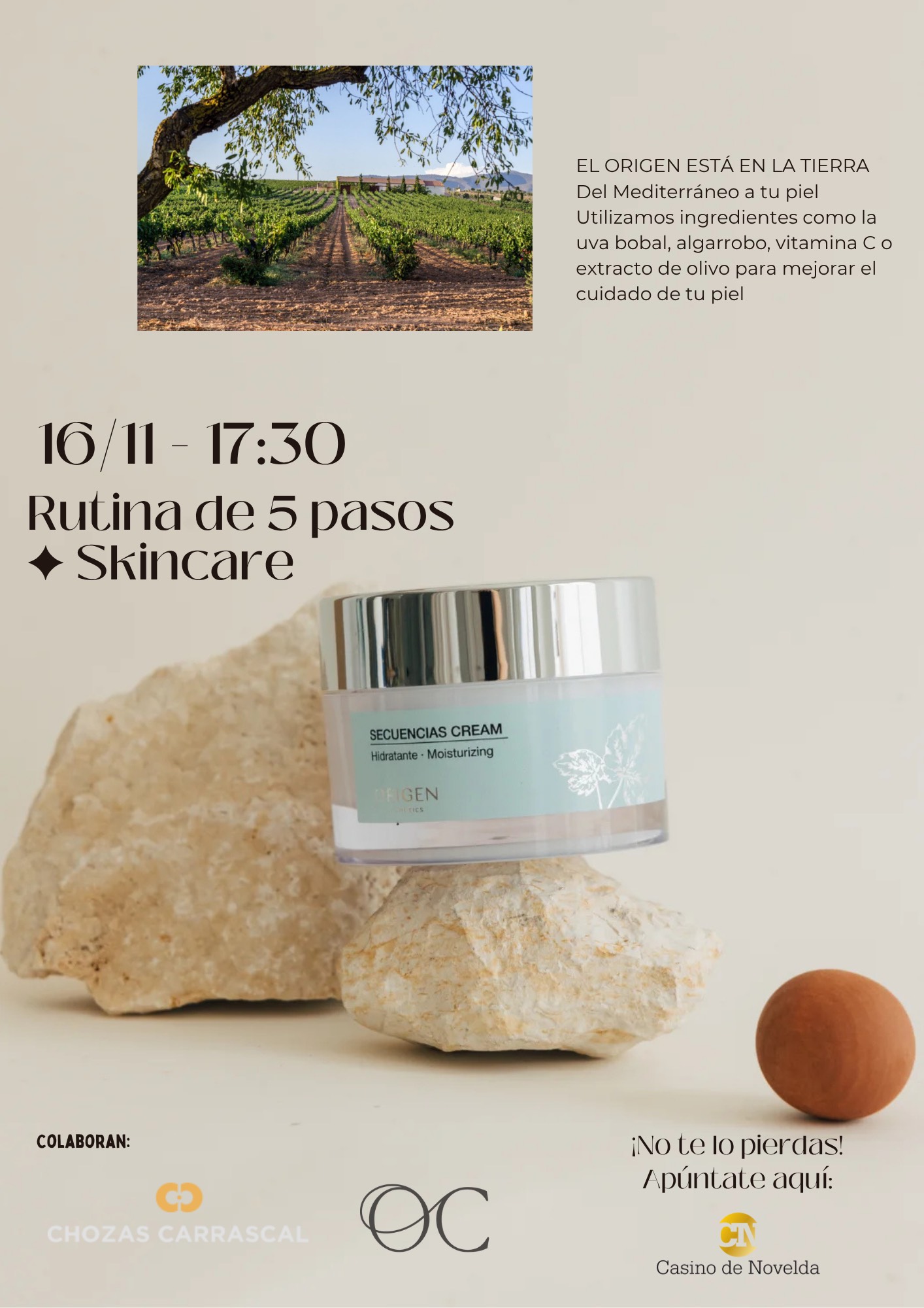 TALLER RUTINA SKIN CARE